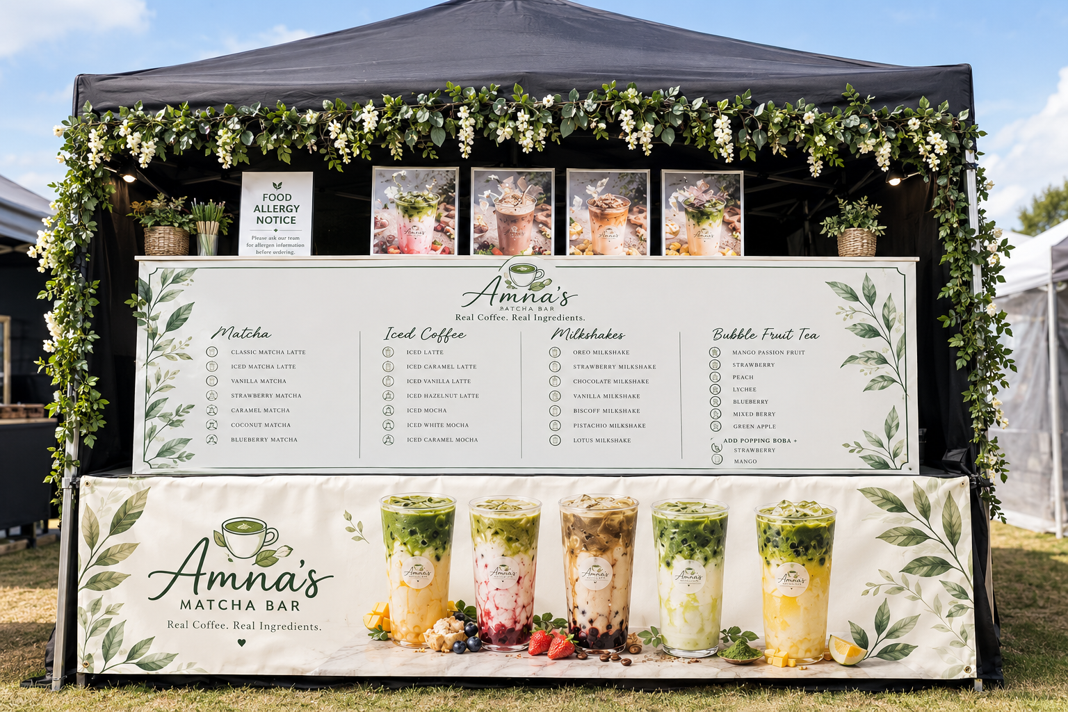 Amna's Matcha Bar | Mobile Drinks Bar Hire, London - Image 4